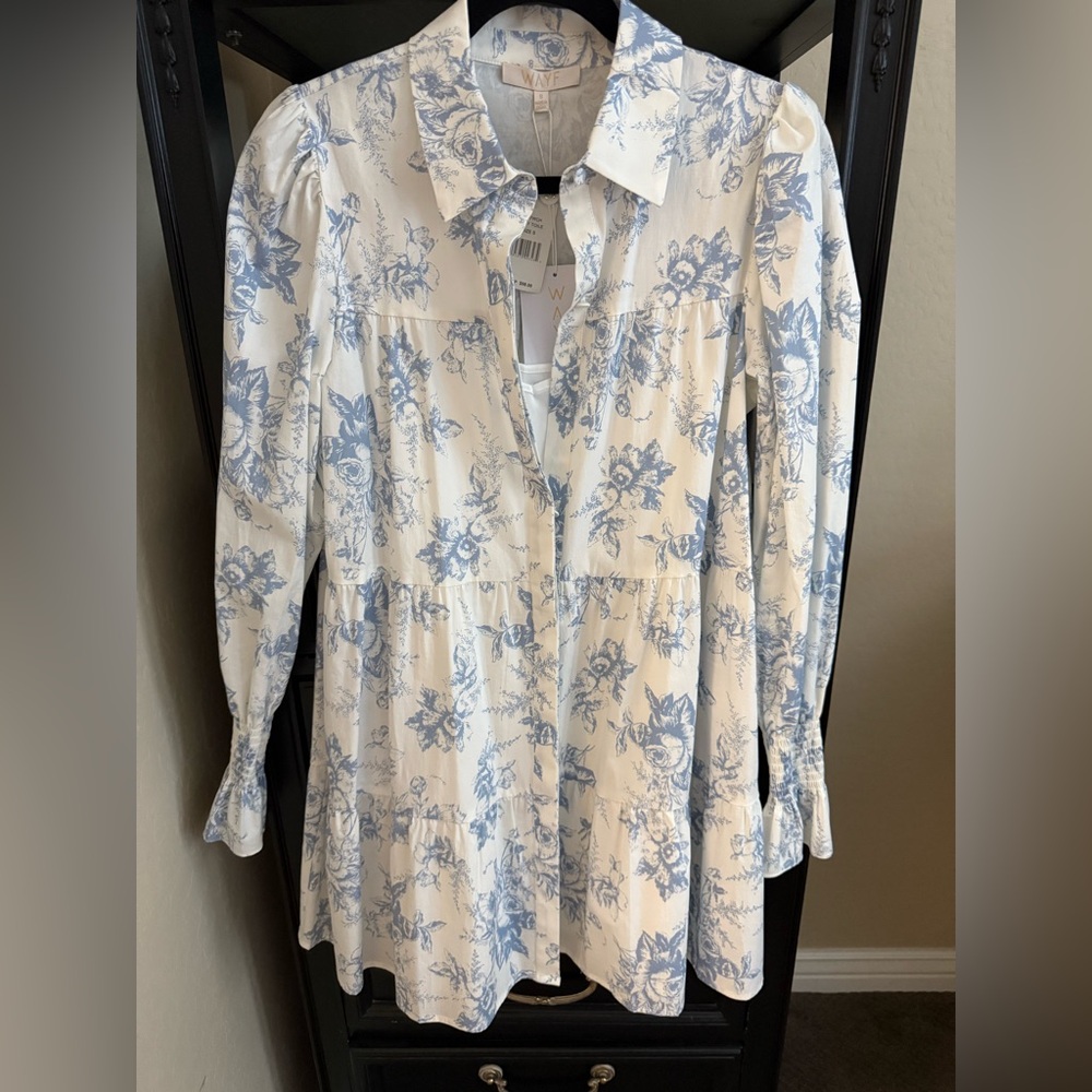 New Wayf Floral Print Dress